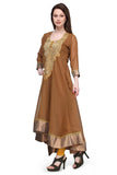 Aujjessa Women's Asymmetrical Hemline Salwar Suit Set